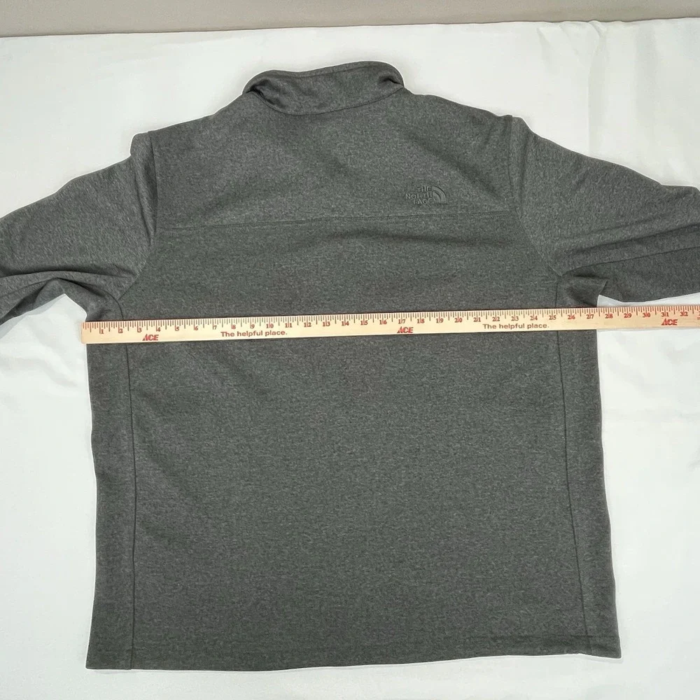 The North Face Men's‎ Gray Windwall Full Zip Fleece Jacket Size XXL EUC